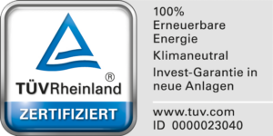 TÜV Rheinland Zertifikat